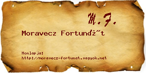 Moravecz Fortunát névjegykártya